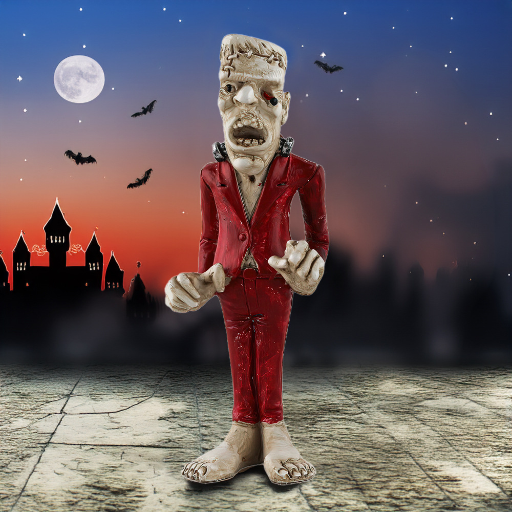  New Mummy Corpse Vampire Resin Ornaments Halloween Desktop Atmosphere Decorations Funny Decorations