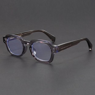 New European and American cross-border imitation plate pin glasses retro men's frame European and American trend box frame in stock wholesale