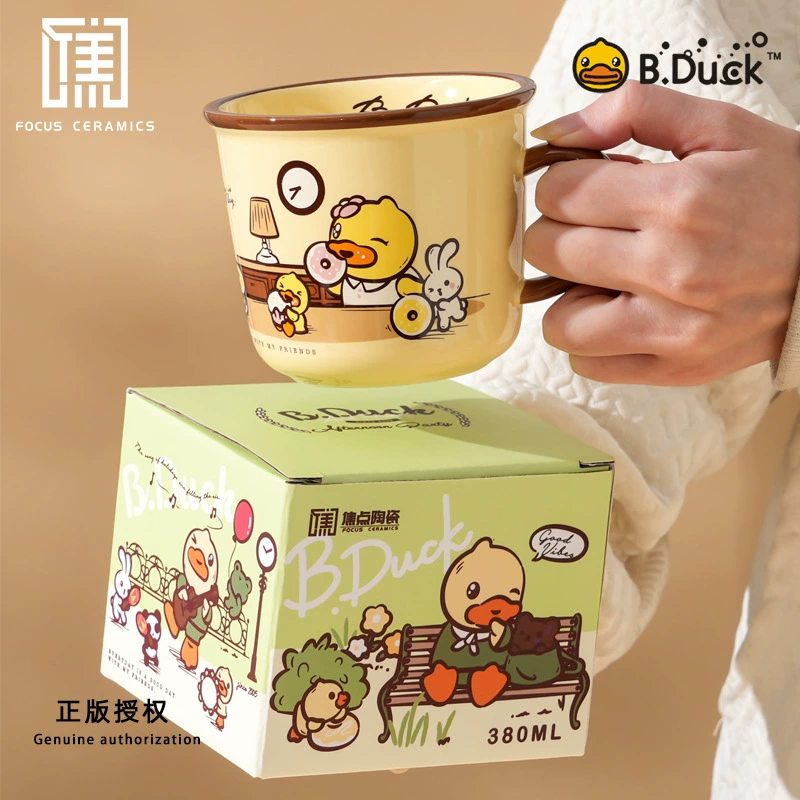 Керамическая чашка co-branded B.duck интернет-знаменитость мультяшный цыплёнок милый кружка высококлассная сувенирная питьевая чашка