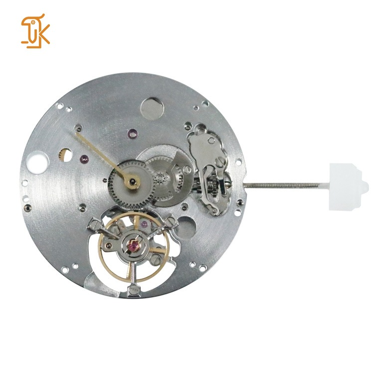 胤贝工厂ODM设计镂空6点位加载摆轮陀飞轮装置机械表自动机芯定制