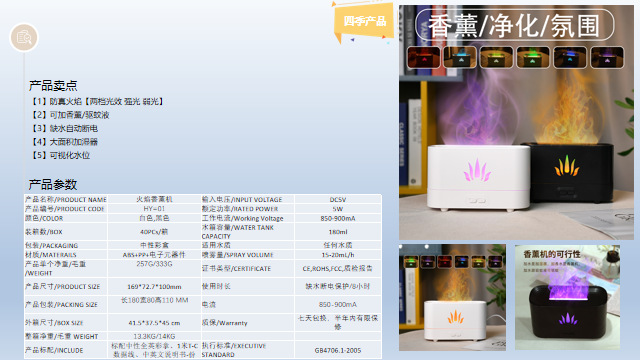 香薰机家用大雾量迷你车载香薰机扩香机USB火焰加湿器香薰机批发详情6