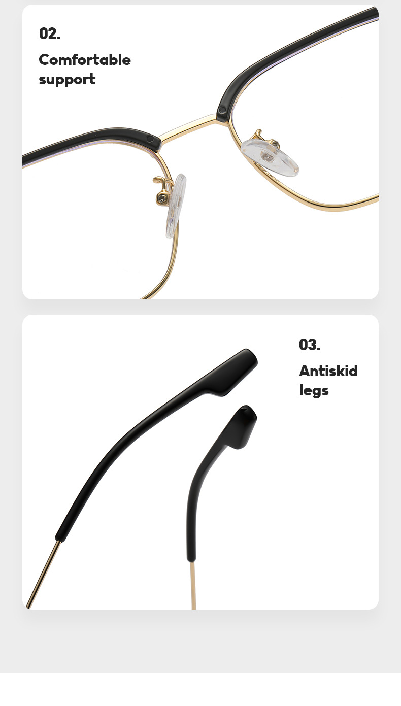 Basic Einfacher Stil Einfarbig Ac UV400-Schutz Quadrat Halbbild Männer Sonnenbrille display picture 3