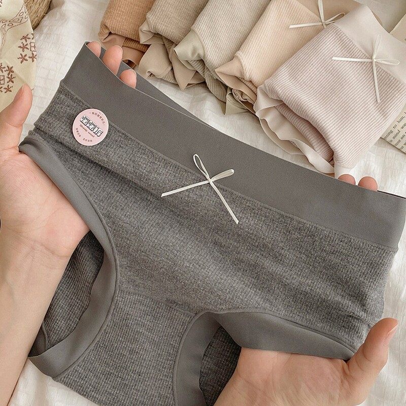Minimalist Style Solid Color Class a Cotton Brushed Underwear for Women 2026 New Model 10A Antibacterial Pure Cotton Extended Crotch Skin-Friendly Warm Autumn Wear Minimalist Style Solid Color Class a Cotton Brushed Underwear for Women 2026 New Model 10A Antibacterial Pure Cotton Extended Crotch Skin-Friendly Warm Autumn Wear