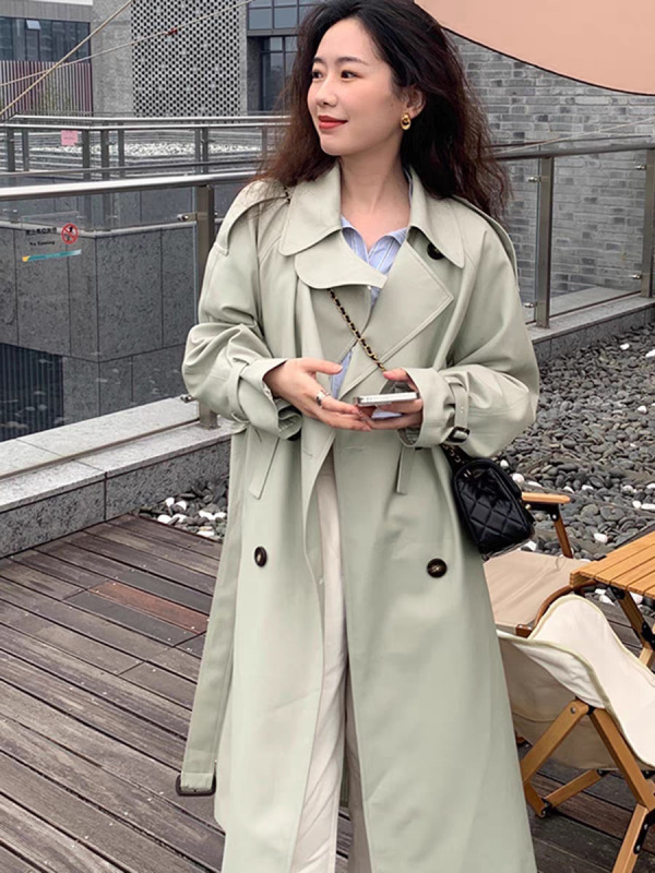 风衣外套女中长款小个子2025新款秋季今年流行英伦风气质工装大衣|undefined