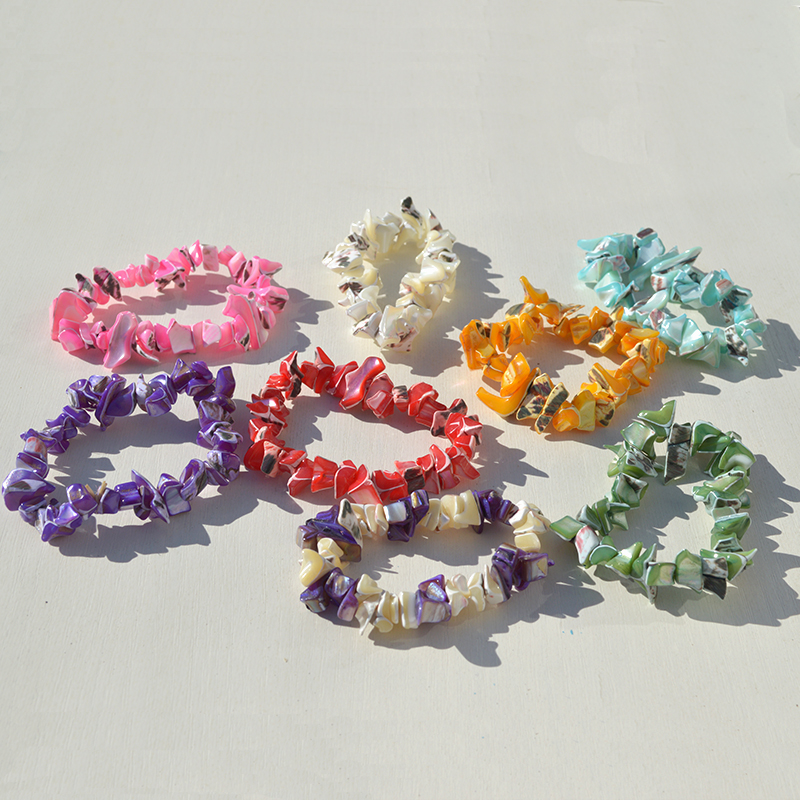 Conchas naturales pulsera caracoles collar diy joyas de chicas hechas a mano puestos de mercado nocturno regalos características pulseras