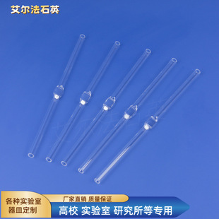 quartz flow cell high temperature photocatalytic miniature dish flat cavity optical laboratory instrument quartz glass tube
