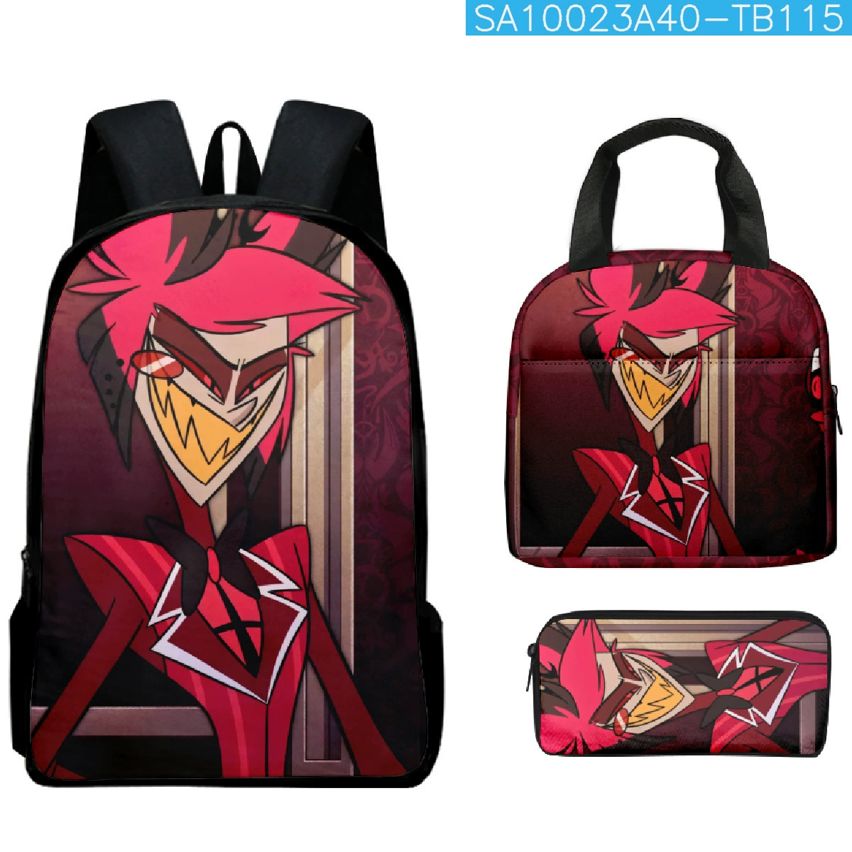 (Cross-border trading), school bag for students, backpack, pencil case, set, 3 piece set
