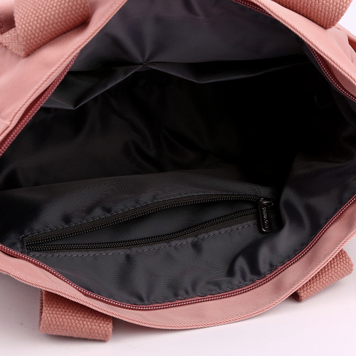 New casual bag for women, multi-laminated shoulder bag, large-capacity nylon handbag, student work commuting tote bag for women