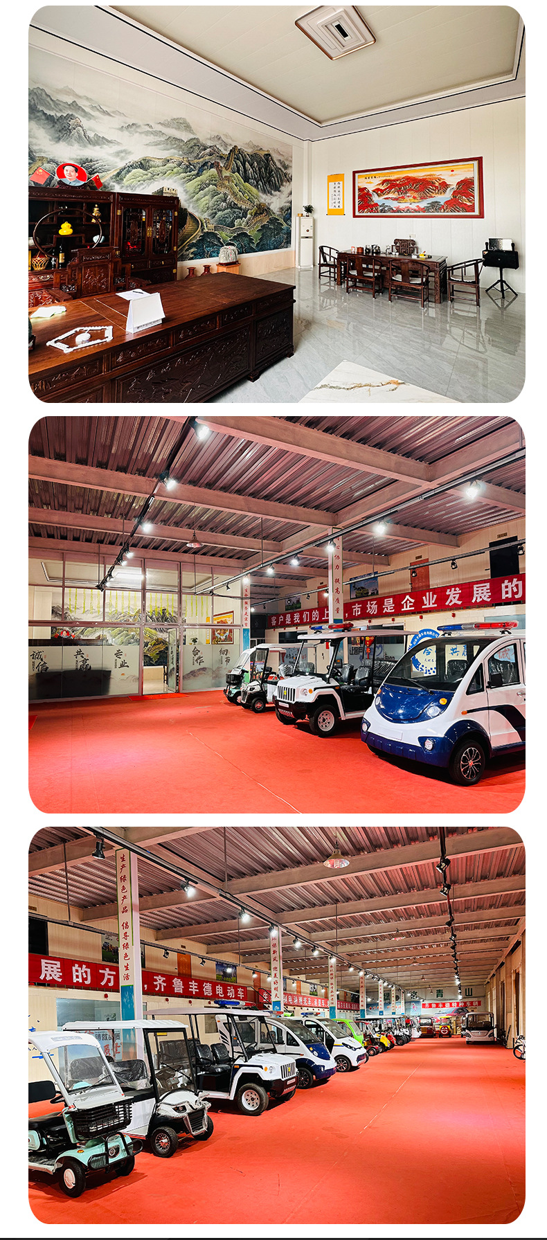 Electric Golf Cart Four-Wheel Scenic Area Park Viewing Reception Vehicle Hotel Airport Shuttle Golf Cart