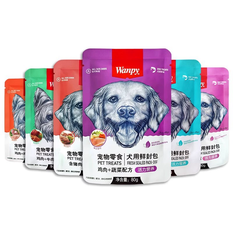 Wanpy Непослушная свежая упакованная собака Консервы из говядины Курица Плюшевая собака Закуски для собак Влажная еда Bibimbap Замечательная Свежая Упаковка