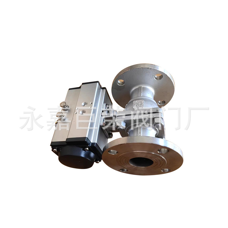 浙江南高阀门销售 Q641F-16P DN50 气动不锈钢法兰球阀