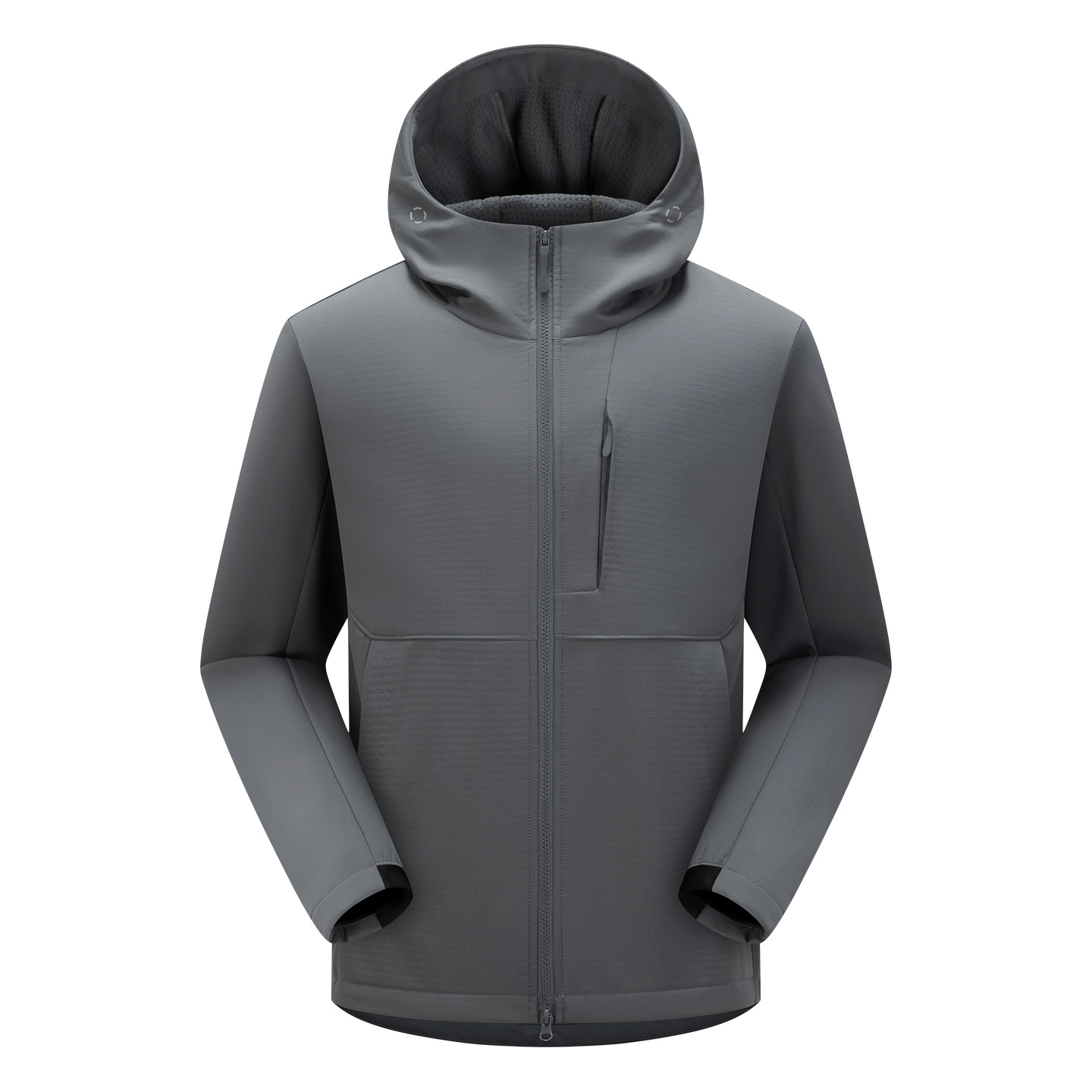 New hooded softshell jacket for men and women, suitable for outdoor sports and mountaineering, windproof and warm softshell jacket, wholesale