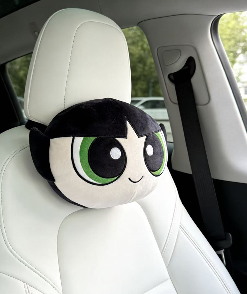 Little Policewoman Cartoon Cute Lady Car Headrest Comfortable Neck Pillow Cushion Personalized Stylish Car Headrest