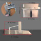 Explosion-proof aluminum dustpan with handle aluminum garbage shovel special dustpan garbage shovel for gas station explosion-proof pure aluminum set