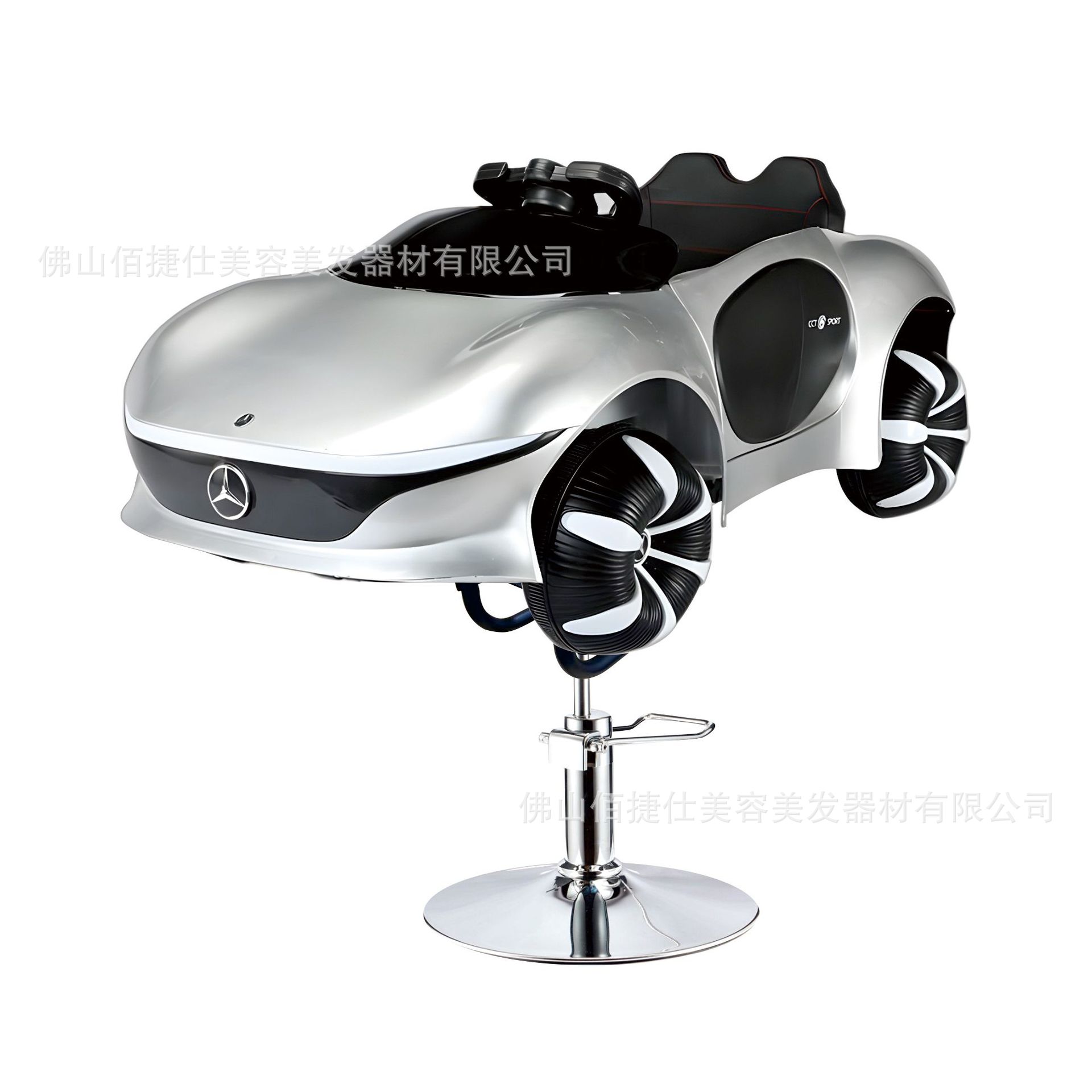 Asiento eléctrico de barbero infantil silla de barbero de automóvil elevación silla giratoria música barbero de automóvil para niños silla de corte de pelo para niños