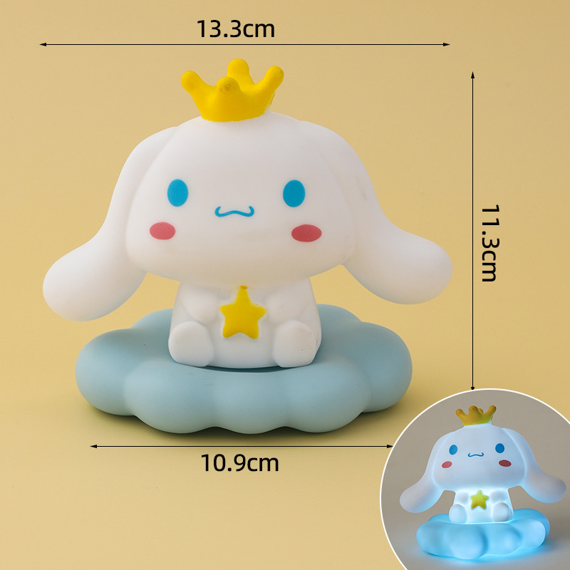 Decoración de pastel de perro de jade adorno de decoración de pastel de perro de orejas grandes blancas de dibujos animados retro Kulomi complemento de vestir para hornear tarjeta de cumpleaños