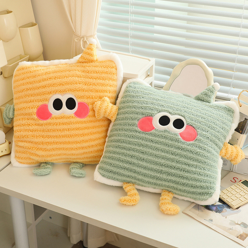 almohada de automóvil colcha de doble propósito espesación de oficina plegable almohada de siesta almohada de automóvil manta 2 en 1