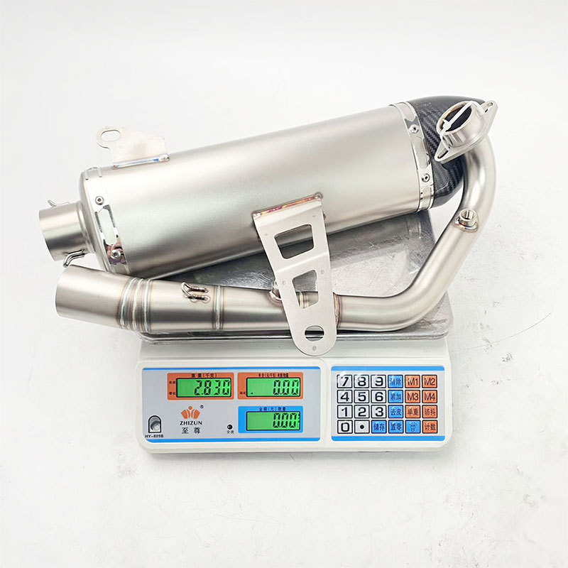 Suitable for motorcycle ZOTES 368 exhaust pipe modification, ZOTES 368 front section, tail section, and full section exhaust pipe