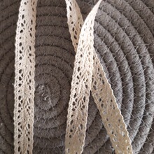 1.5CM棉线织带辅料涤棉质蕾丝服装桌布沙发垫棉花边手工下摆配边