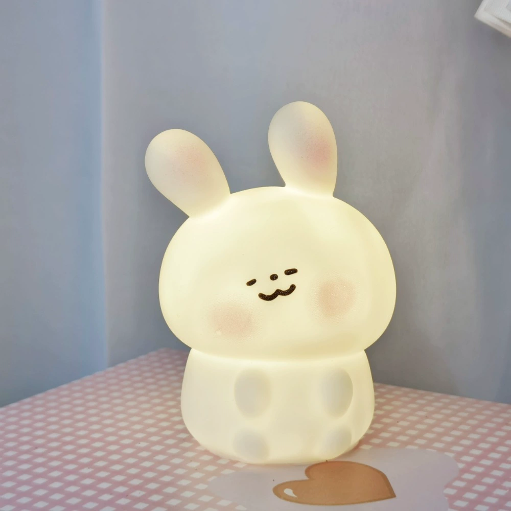 LED Cartoon Night Light, Battery-Powered Cute Animal Lamp, Bedside Desk Decor, 7–11 cm