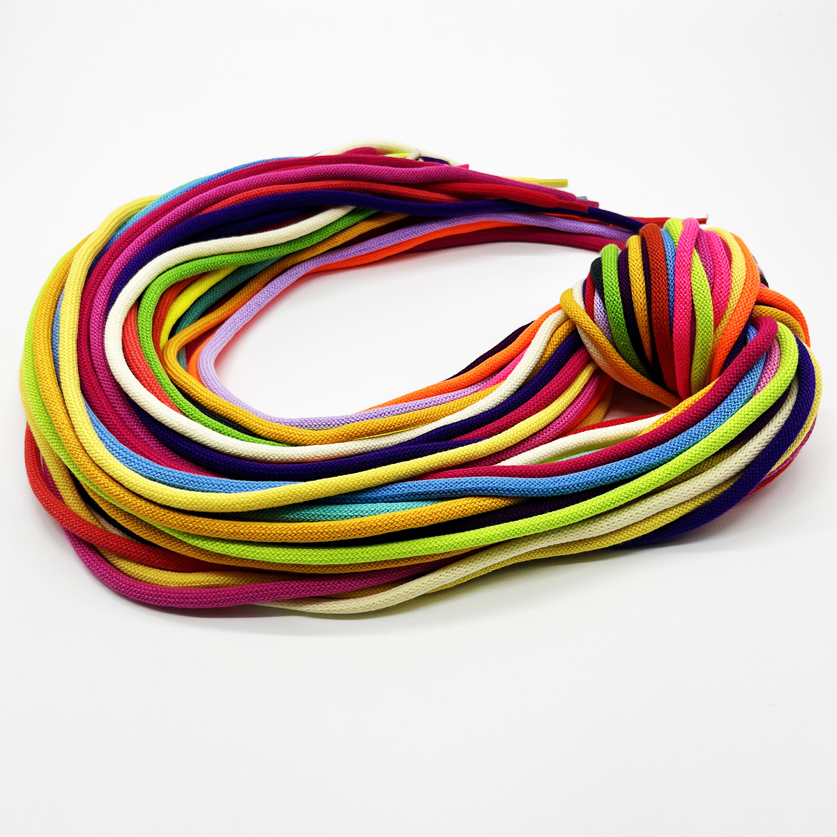 120 color poliéster algodón denso sin cabeza redonda cordones de zapatos de color sólido variedad cordones redondos adecuados zapatos de coco zapatos de papá