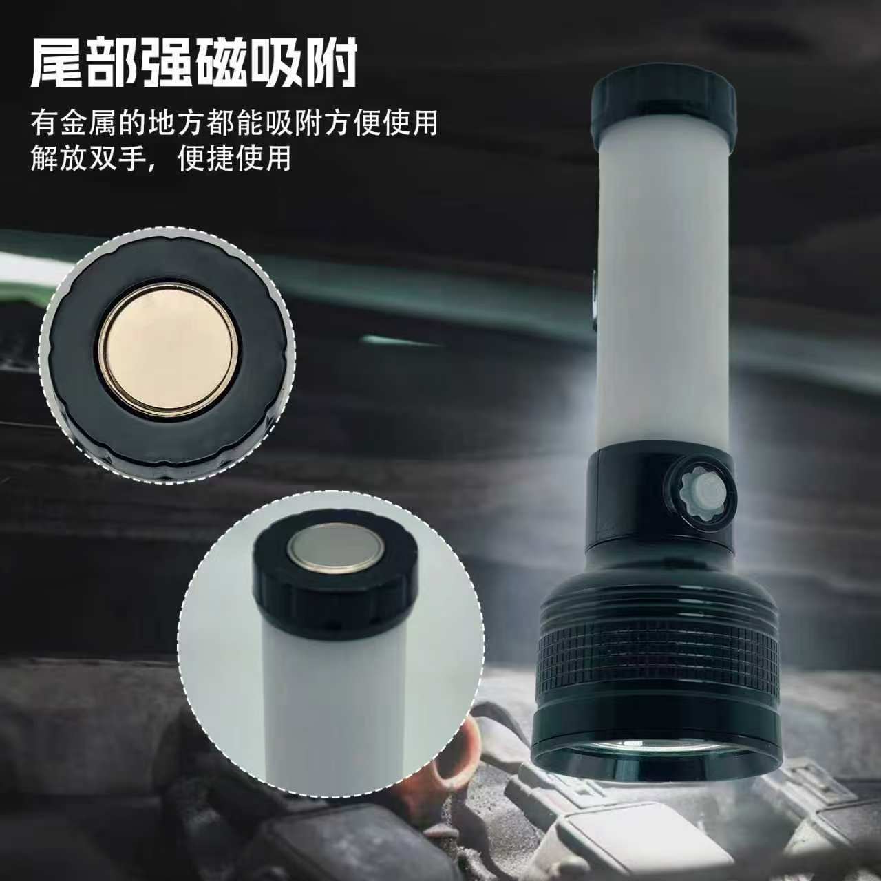High-Power Flashlight with Strong Light, Ultra-Bright, Long-Lasting, Rechargeable, Small, Portable, Long-Range, for Home and Outdoor Use, Wholesale