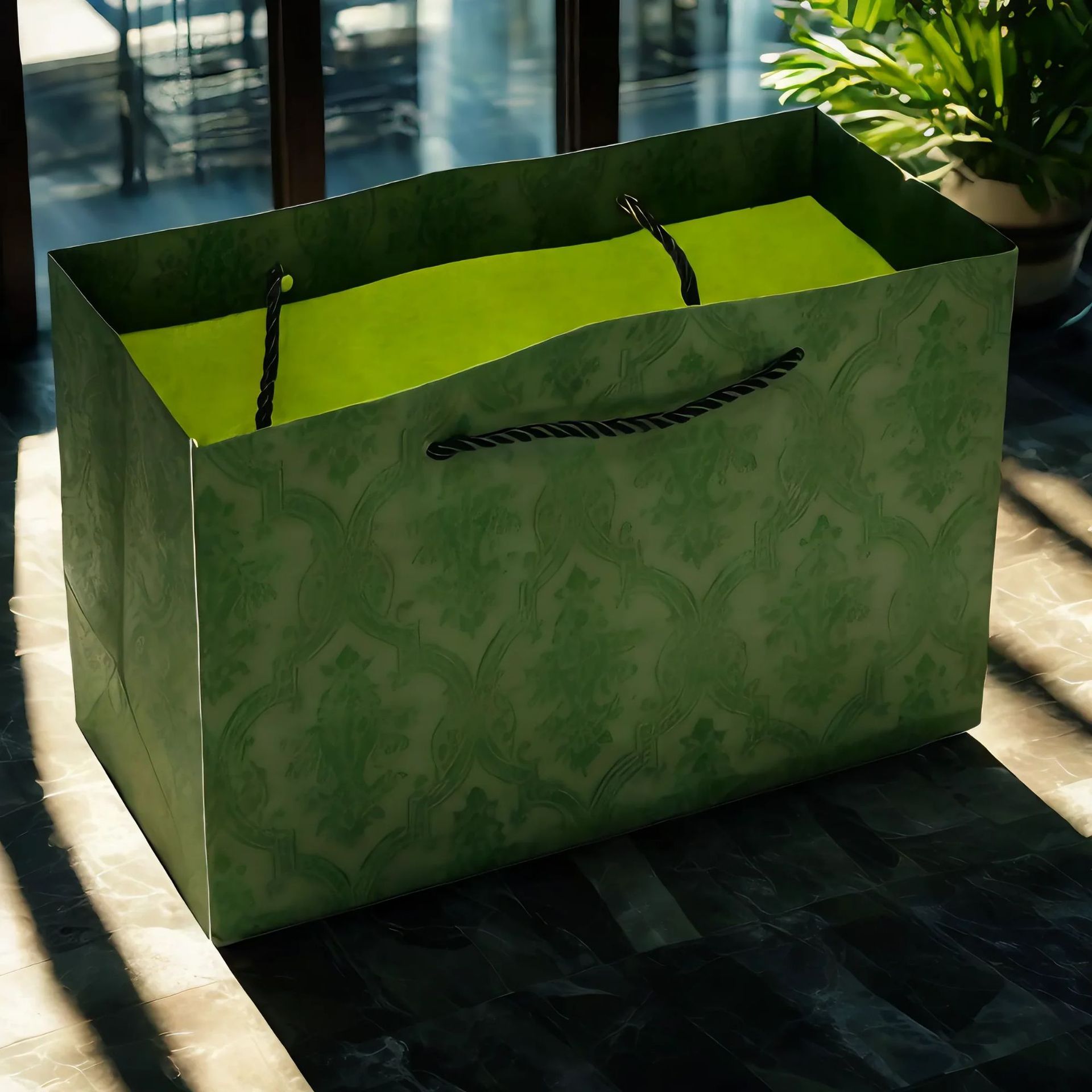 古奇绿色手提袋项链戒指手镯首饰饰品礼盒包装厂家现货直销礼物