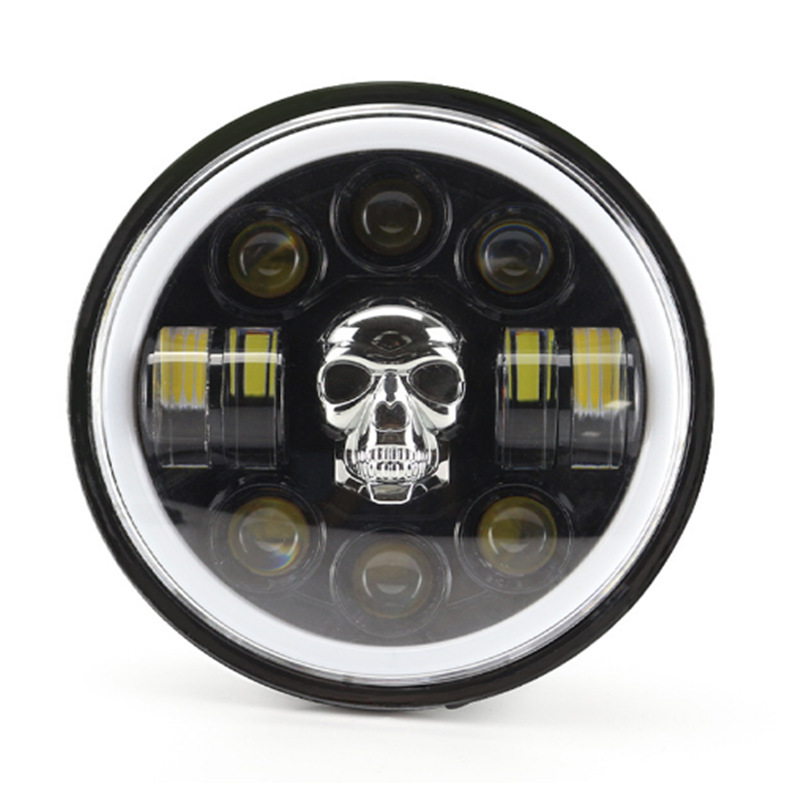 Harley Motorcycle LED Headlight Wrangler 6.3 pulgadas Headlight SUV Lens Lights