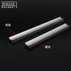 Solid one-piece thick matte double-color space aluminum alloy drawer wardrobe cabinet handle 1316 handle