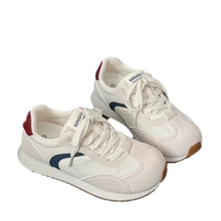 2025 nuevos zapatos deportivos de capacitación deportiva ligera con suela gruesa y casuales para mujeres versátiles verano y otoño malla transpirable simple zapatos Agan