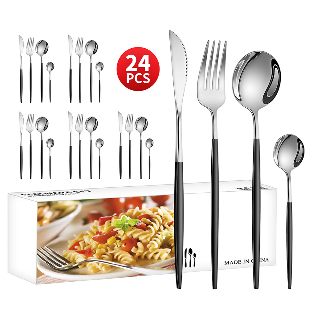 [화이트 박스] 실버+블랙 24종 세트