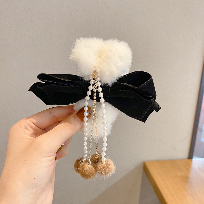 Estilo francés gran felpa clip de pelo de acrílico clip de tiburón Otoño e Invierno horquilla de alto grado versátil agarre del pelo updo tocado de pelo