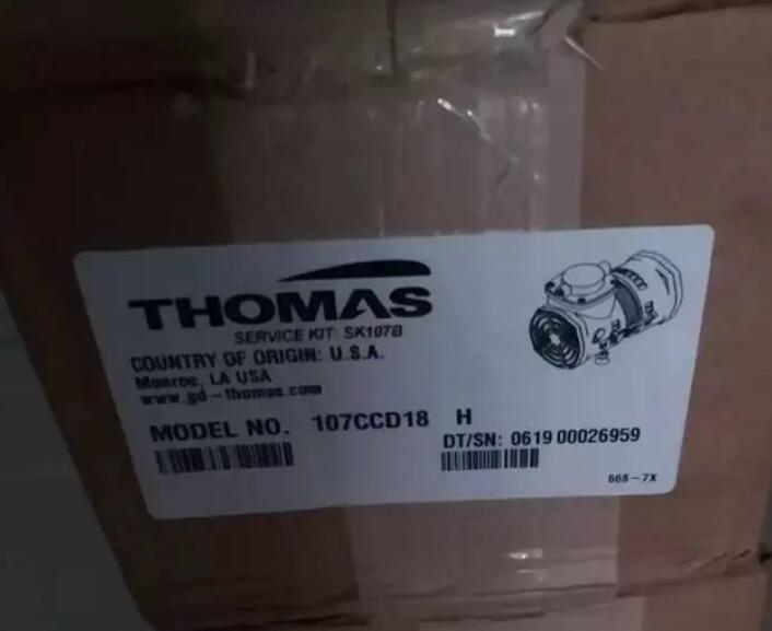 材质不锈钢 美国托玛斯THOMAS真空泵107CCD18