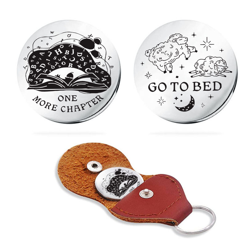 Nuevo divertido destino flip moneda regalo acero inoxidable juego de doble cara/tiempo de dormir llavero decisión