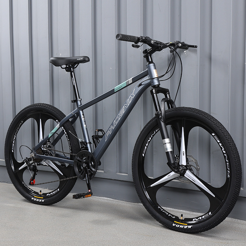 Aluminum frame three-knife wheel-dark gray-24 inches-24 speed