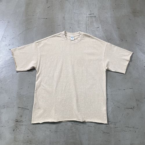 高街潮牌春夏新品305g洗水做旧卷边男短袖t恤美式街潮复古t-SHIRT