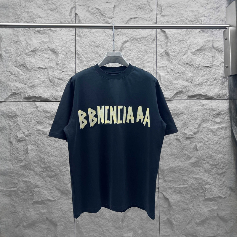 【In-Stock Instant Shipping】Authentic High-Quality Paris B Brand 24Ss New Collection Loose-Fit Unisex T-Shirt 【In-Stock Instant Shipping】Authentic High-Quality Paris B Brand 24Ss New Collection Loose-Fit Unisex T-Shirt
