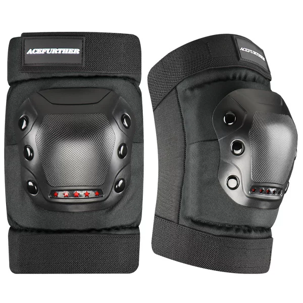 Motorcycle Knee Pads and Elbow Pads, Summer Windproof Rider Protective Gear, Electric Vehicle All-Season Riding Knee Pads, Anti-Fall for Men and Women