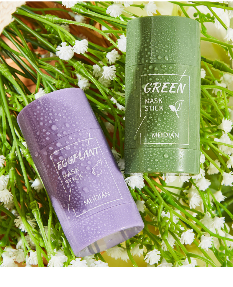 Cross-border Magic Point Green Tea Solid Mask Mud Stick Application type light Cleansing Mud Mask manufacturer wholesale undefined