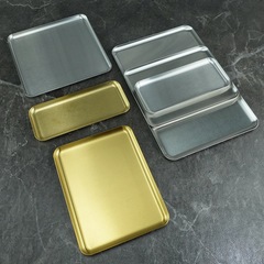 304 stainless steel rectangular plate, Instagram Japanese-style salad plate sashimi plate commercial gold sushi plate hot pot side dish plate