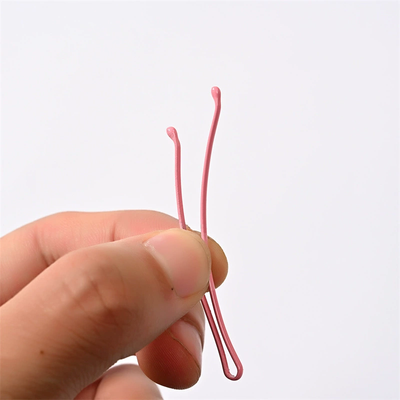 One-Word Hair Clip (Hyuna) — Stainless Steel Korean Candy Bangs Pin, 6 cm, Multi-Color Boxed Set