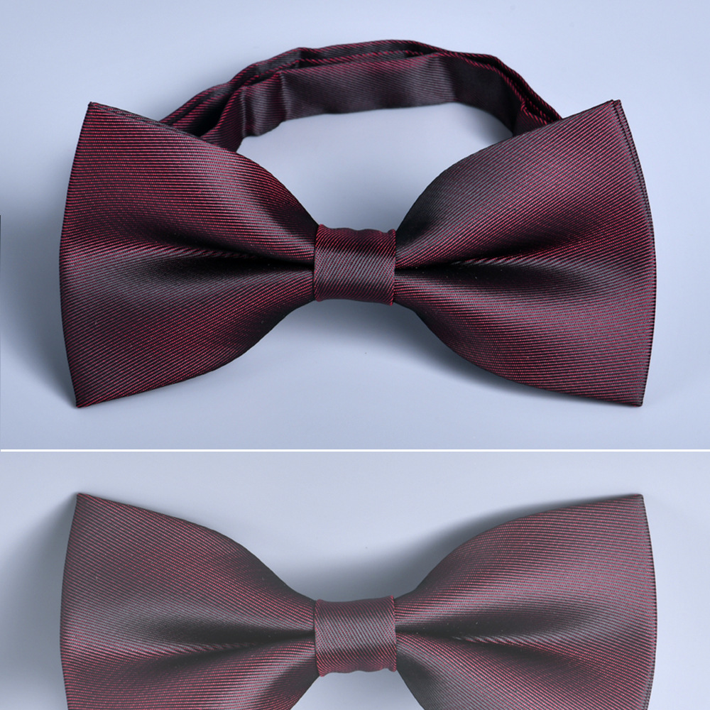 18g Weight Tie Classification Polyester Material Solid Color, Bow Knot Pattern All Seasons Season Men's Gender Elegant Style Elegant Solid Color Bow Knot Polyester Men's Tie 无