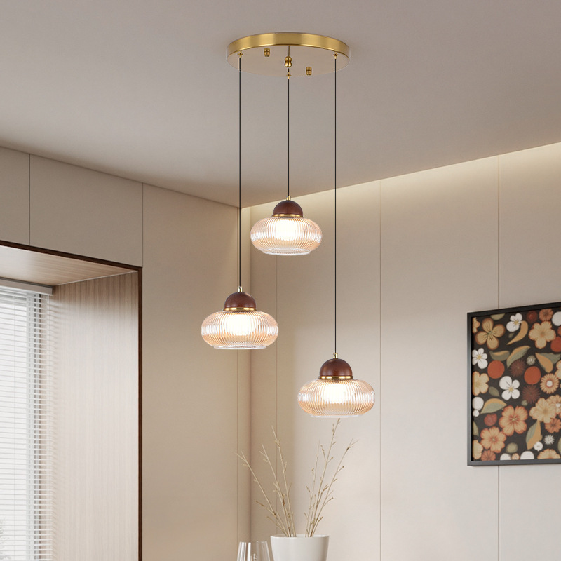 Madera francesa de madera isla de viento de nuez candelabros retro nuez estilo antiguo americano mesa de comedor de cocina silenciosa lámparas de montaña