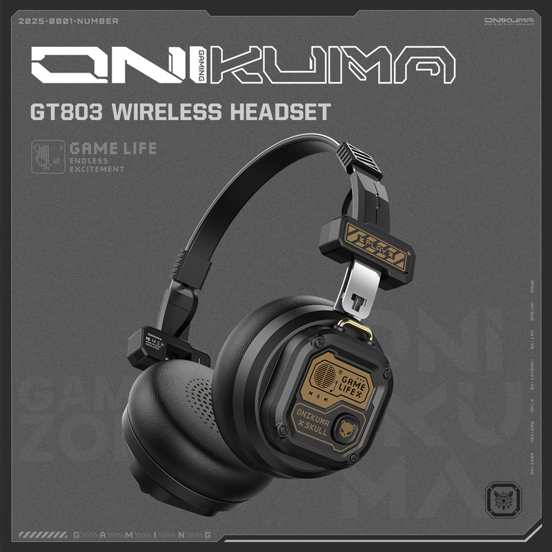 Cross-Border Headphones Onikuma Gt803 Kidsren's Mobile Phone Heavy Bass Professional Dj Monitoring Retro Music Headset