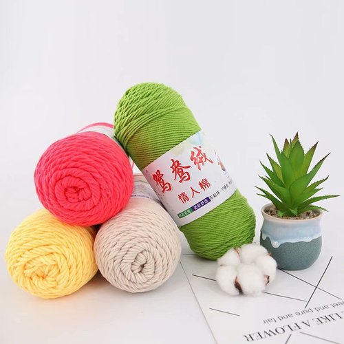 Large 5-strand milk cotton yarn balls for men's and women's scarves, lovers' milk cotton yarn, DIY wholesale