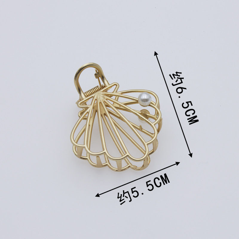 哑金 珍珠贝壳抓夹