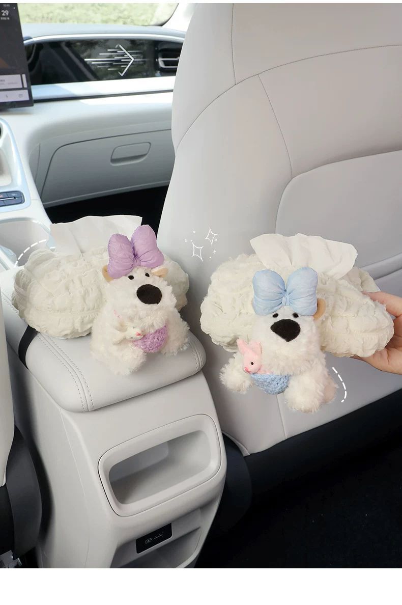 Suitable for Geely Xingyuan Car Tissue Box Car Armrest Box Paper Box Cute Creative Practical Good Things for Girls