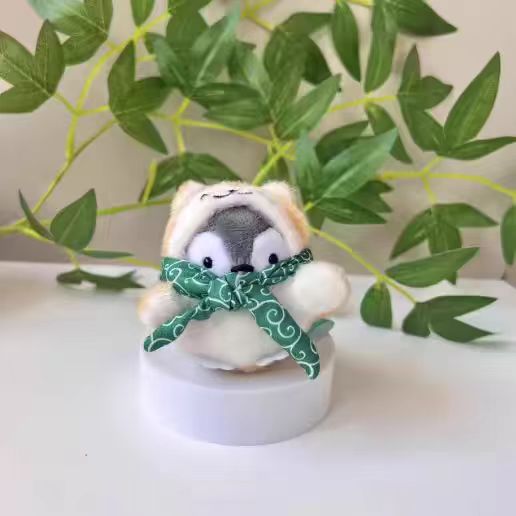 Viaje pingüino colgante japonés lindo muñeca mochila llaveros energía bolsas pareja muñeca de peluche colgante