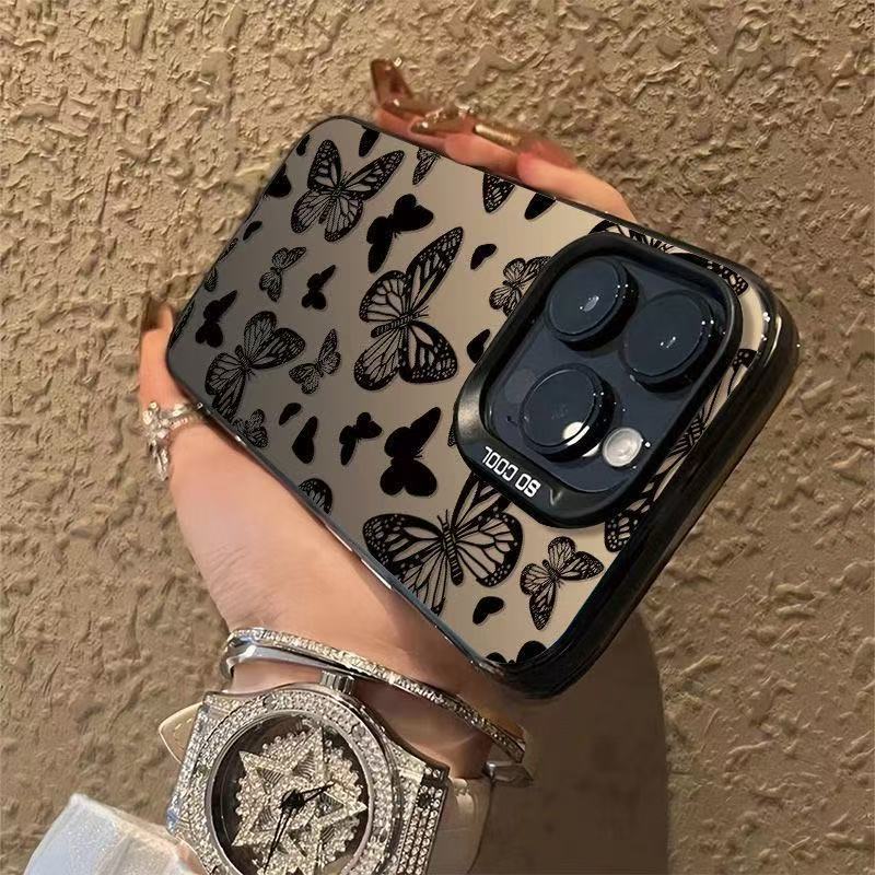 Nuevas mariposas múltiples para iPhone 16 funda para teléfono móvil Apple 15promax/14 anti-caída 13pro12 Japón y Corea