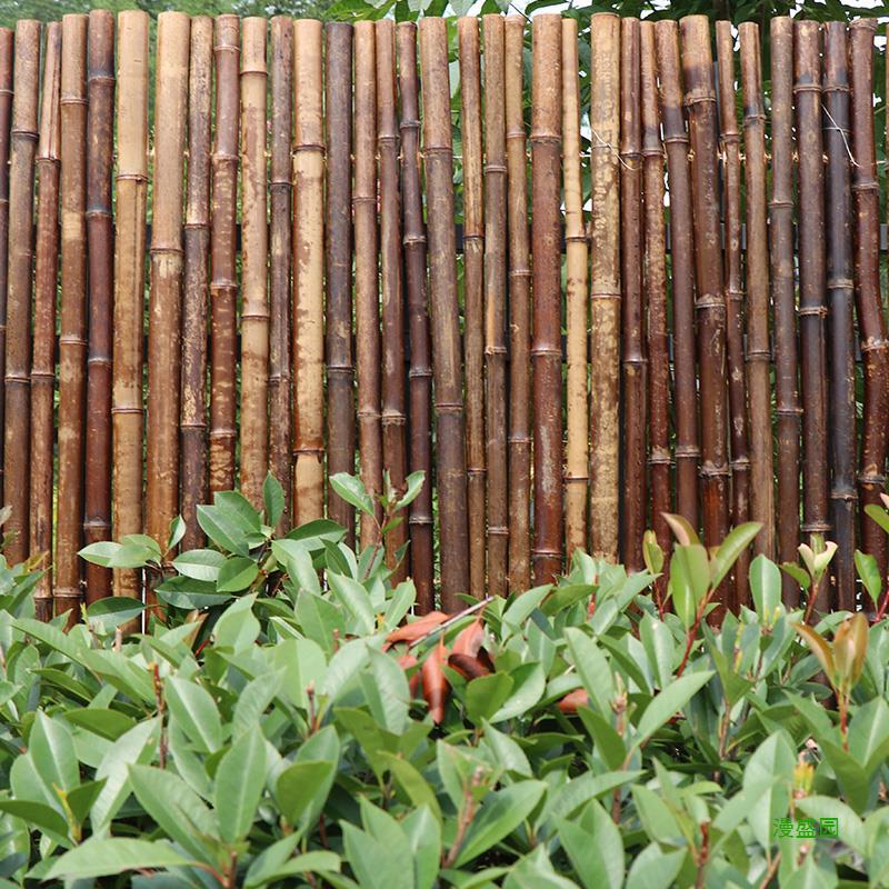 Jardín bambú al aire libre barrera corrosiva decoración cerca de bambú